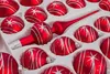 39 tlg. Glas-Weihnachtskugeln Set in Classic Rot Silber Produktbild-Vorschau 2