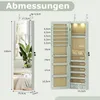 COSTWAY Schmuckschrank, Schmuckregal mit LED Beleuchtung, Produktbild-Vorschau 3