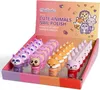 A display box filled with cute animal-themed nail polish bottles. Anteprima dell’immagine prodotto