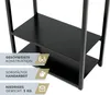 Westmann Stahl Kaminholzregal Porthos Schwarz 40x20x120 cm Produktbild-Vorschau 6
