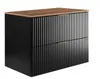 Rodan | Mobile da bagno 80 cm | Nero opaco | L/P 80/57/46 Anteprima dell’immagine prodotto 3