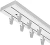 Doppelläufige Deckenschiene Elegance aus PVC, komplett mit Produktbild-Vorschau 3