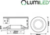 LUMILED 6x zapustené bodové svietidlá otočné ploché body Náhľad obrázku produktu 5