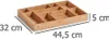 Zeller Schubladen-Organizer, Holz, Natur, 44.5 x 32 x 5 cm Produktbild-Vorschau 4
