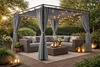 Ersatzdach Flachdach Pergola Firenze 3x3 Meter Grau Produktbild-Vorschau 4
