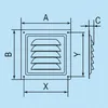 Kiemenblech Serie MVM verzinkt : 200x200mm Größe: 200x200mm Produktbild-Vorschau 2