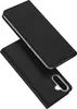 A black flip phone case is shown from a diagonal angle, with the front cover open. Anteprima dell’immagine prodotto