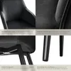 tectake® Esszimmerstuhl Marilyn gepolstert, in Samtoptik 58 Produktbild-Vorschau 4