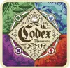 A square image divided into four quadrants, each depicting a different natural environment with stylized illustrations. A central diamond shape contains the text 'Codex Naturalis' and various symbolic elements. Produktbild-Vorschau