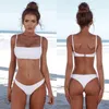 Plavky - bikiny - pro ženy - dvoudílné - na pláž - bílé - Náhled obrázku produktu 2