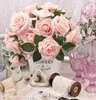 Rosenstrauß-Set mit 25 dekorativen künstlichen rosa Produktbild-Vorschau 3