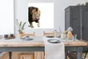 MuchoWow® Poster Löwe - Weiß - Tiere 100x100 cm - Produktbild-Vorschau 3