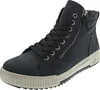 A single blue high-top sneaker with laces and a side zipper is shown against a white background. Produktbild-Vorschau