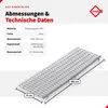 INEFA Laubfangstreifen 100cm, NW100-150, Grau, Dachrinnen Produktbild-Vorschau 2