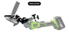 A close-up, angled view of a power tool accessory attached to a cordless angle grinder. Produktbild-Vorschau