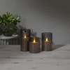 Świeca Led woskowa szklana M-TWINKLE czarna 15cm ruchomy Podgląd zdjęcia produktu 3