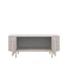 TV-Schrank OVALIO 302 123 cm Sandbeige – Abgerundete Produktbild-Vorschau 5