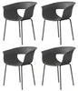 Outsunny tuinstoelen, set van 4, ergonomisch ontwerp, Productafbeelding-voorbeeld 1