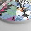 Wanduhr - Rund - Glasuhr - Abstraktion modern - 40x40cm - Produktbild-Vorschau 5