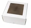 20x20x10 cm Box mit Fenster quadratisch Weiß - Satz von 5 Produktbild-Vorschau 1