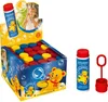 A display box of small bubble wands and bottles, with a promotional image of a girl blowing bubbles. Anteprima dell’immagine prodotto