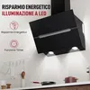 LEVIVO A+++ Cuffia di aspirazione senza testa 60 cm Anteprima dell’immagine prodotto 3