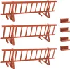 vidaXL Schneefanggitter Rot 300 x 29,5 x 34,5 cm Stahl Produktbild-Vorschau 1