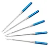 A set of sewing machine needles with blue handles and silver shafts against a white background. Produktbild-Vorschau