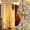COSTWAY Albero luminoso a LED 150 cm, albero di betulla con Anteprima dell’immagine prodotto 5