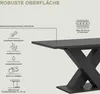 Esstisch Motion Grau, ausziehbar, X-Fußgestell, 150-190 cm Produktbild-Vorschau 11