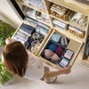 Relaxdays Schubladen Organizer, 5-teiliger Schrankorganizer Produktbild-Vorschau 3