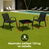 Extralink Black Forest Garden Furniture Set, Textilene Two Náhled obrázku produktu 5
