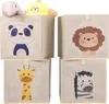 Set aus 4 Tier Spielzeug Aufbewahrungsboxen - Robuste Produktbild-Vorschau 1