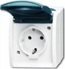 Busch-Jaeger 2083-0-0817, CEE 7/3, Modrá, Bílá, IP44, 250 Náhled obrázku produktu 1