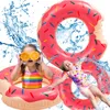 Schwimmring 90cm – Donut Schwimmreifen rosa groß für Pool & Produktbild-Vorschau 6