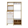 Merax Garderobenset, Wandgarderobe mit Schuhbank, Produktbild-Vorschau 9