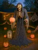 Animatronic Skelett Sensenmann mit Kürbis für Halloween, Produktbild-Vorschau 2