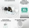 Marketing image for Samsung Galaxy Buds FE, showing internal components, battery life, and comfort. Podgląd zdjęcia produktu