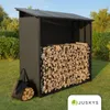 Juskys Kaminholzregal mit Dach 185x70x185 cm, 2,4 m³, Produktbild-Vorschau 7