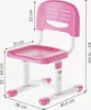 Kinderstuhl 'Sauda' höhenverstellbar 75 x 36 x 46 cm Produktbild-Vorschau 3