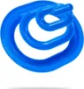 A blue toilet training system for cats, coiled and presented against a white background. Produktbild-Vorschau