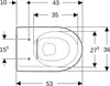 Geberit iCon Wand-WC Tiefspüler, spülrandlos, geschlossene Produktbild-Vorschau 4