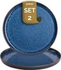Palmer Jory, Teller flach, Ø 28 cm, 2 Stück, blau/braun Produktbild-Vorschau 1