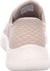 The back view of a beige Skechers slip-on shoe. Anteprima dell’immagine prodotto