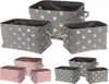 Paniers de rangement décoratifs STARS, 3 pièces, gris Voir les images du produit 4