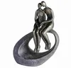 Gilde Skulptur, "Moment", Paarmotiv, Kunstharz, grau, Anteprima dell’immagine prodotto 1