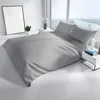 Bettwäsche 135x200 cm Mikrofaser Uni Grau Anthrazit mit Produktbild-Vorschau 4