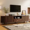 okwish Moderner TV Schrank mit zwei Rolltüren und Staufach, Produktbild-Vorschau 3