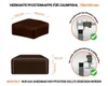 Pfostenkappe 10x10 cm Braun 5 Stück vierkant 100x100 mm Produktbild-Vorschau 2