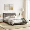 Bettgestell mit LED ohne Matratze "Hvar" Taupe 140x200 cm Produktbild-Vorschau 5